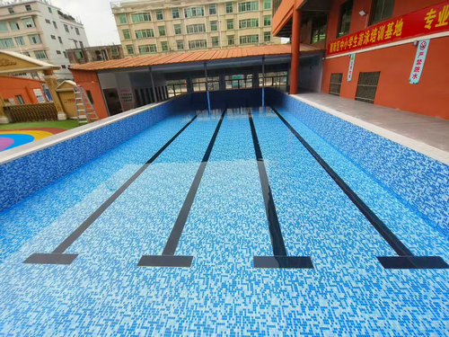 纳雍学校钢结构拼装游泳池防水胶膜泳池项目